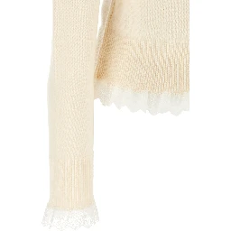 White Merino Wool Cardigan