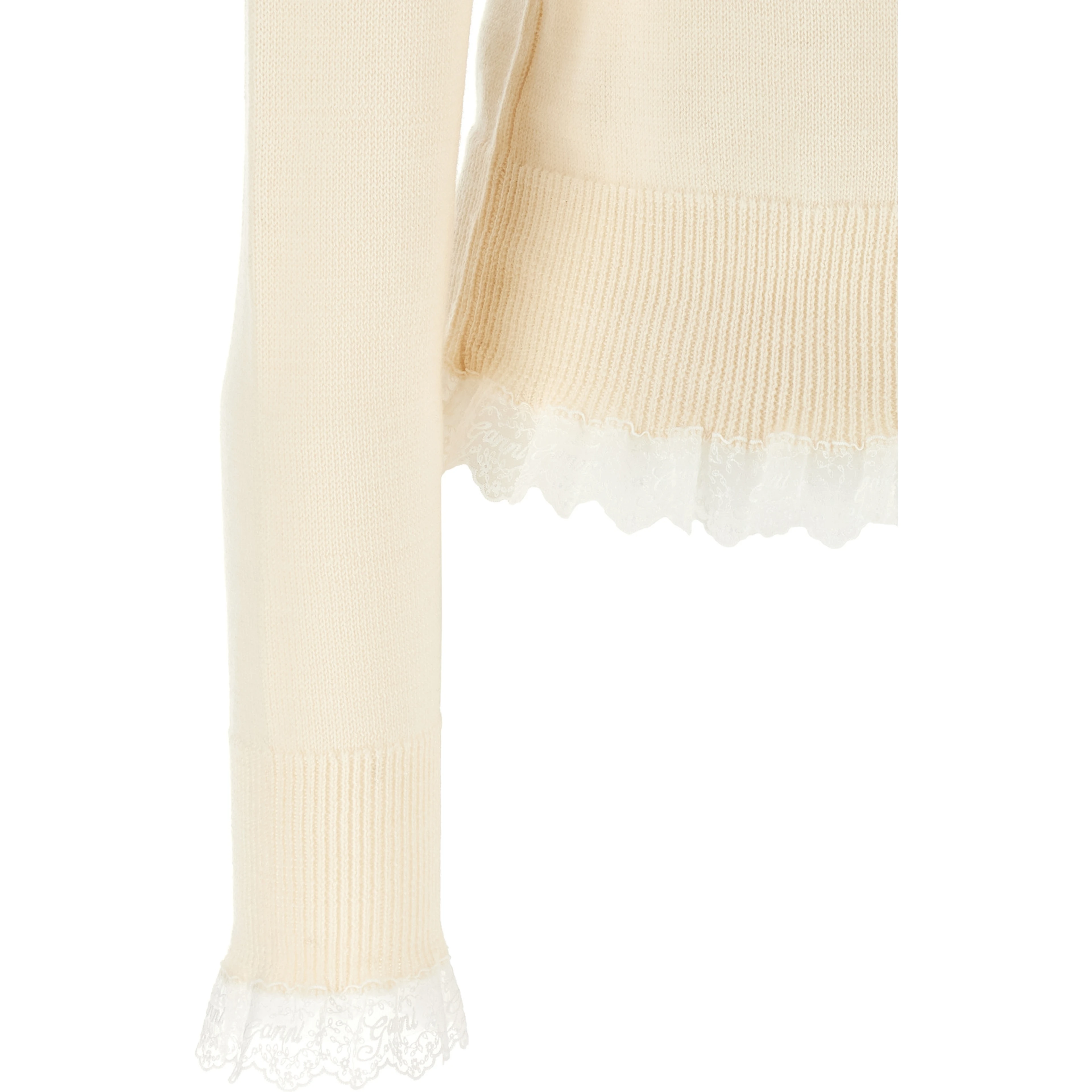 White Merino Wool Cardigan