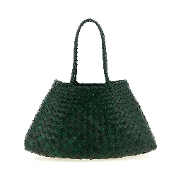 Bicolor Calfskin Shoulder Bag