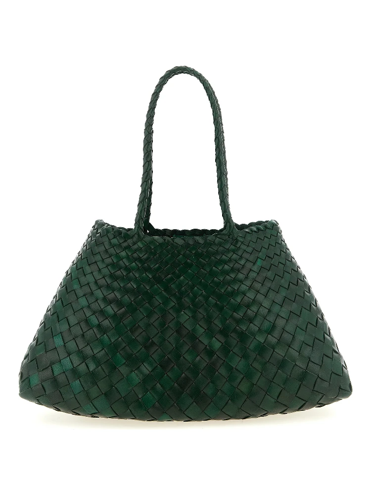 Bicolor Calfskin Shoulder Bag