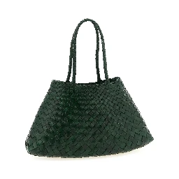 Bicolor Calfskin Shoulder Bag