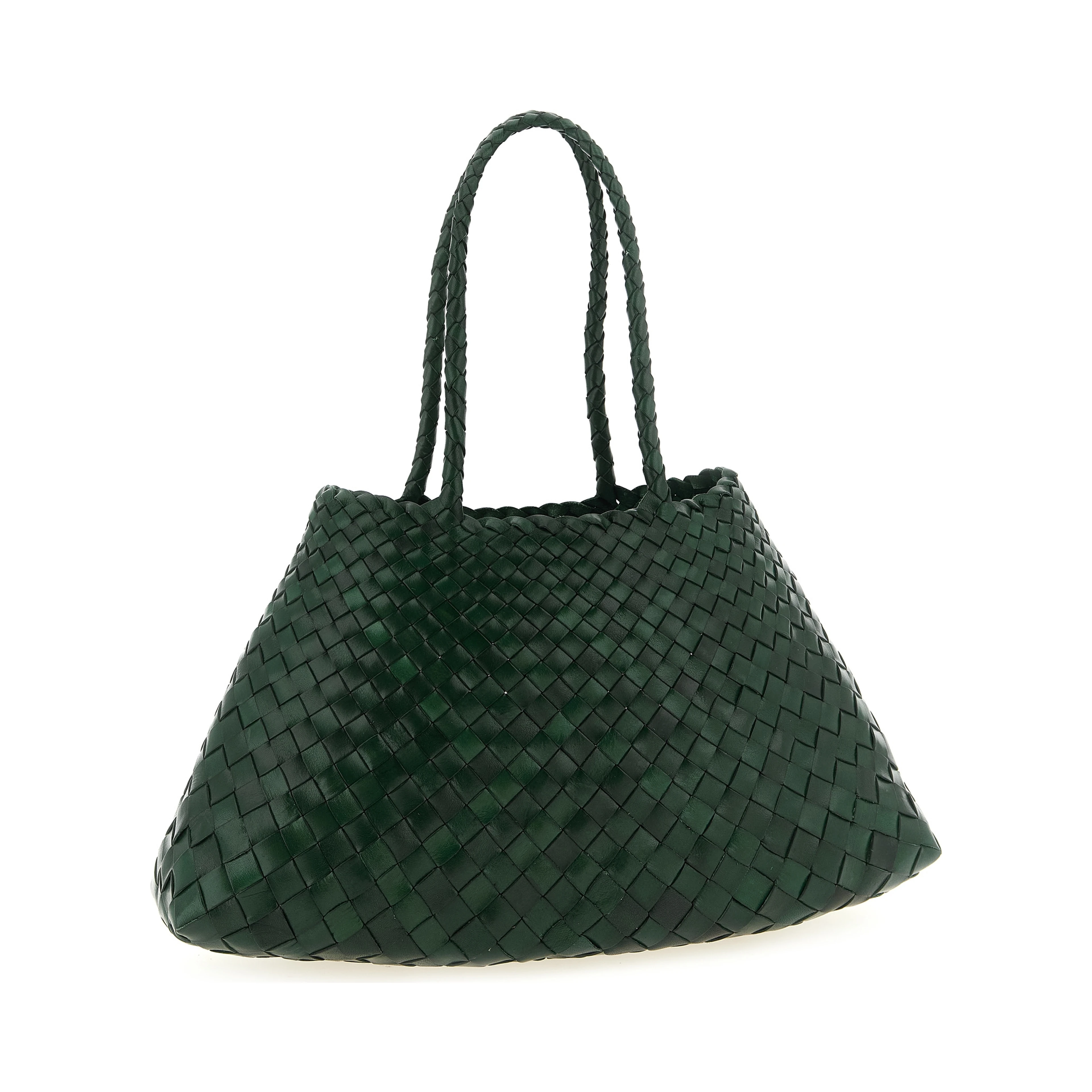 Bicolor Calfskin Shoulder Bag