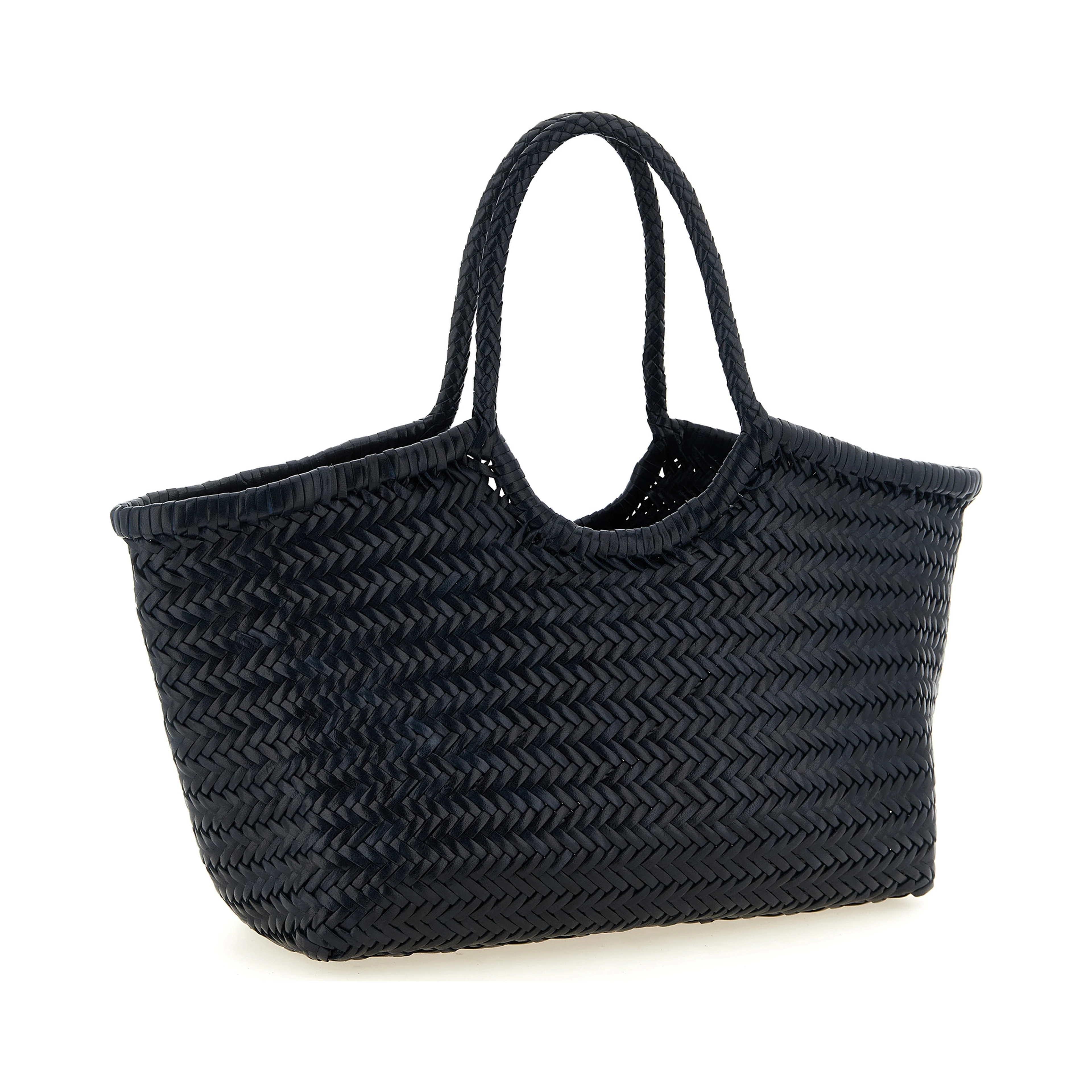 Blue Cowhide Shoulder Bag