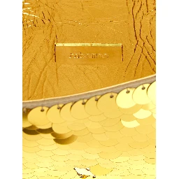 Gold Polyester Shoulder Bag