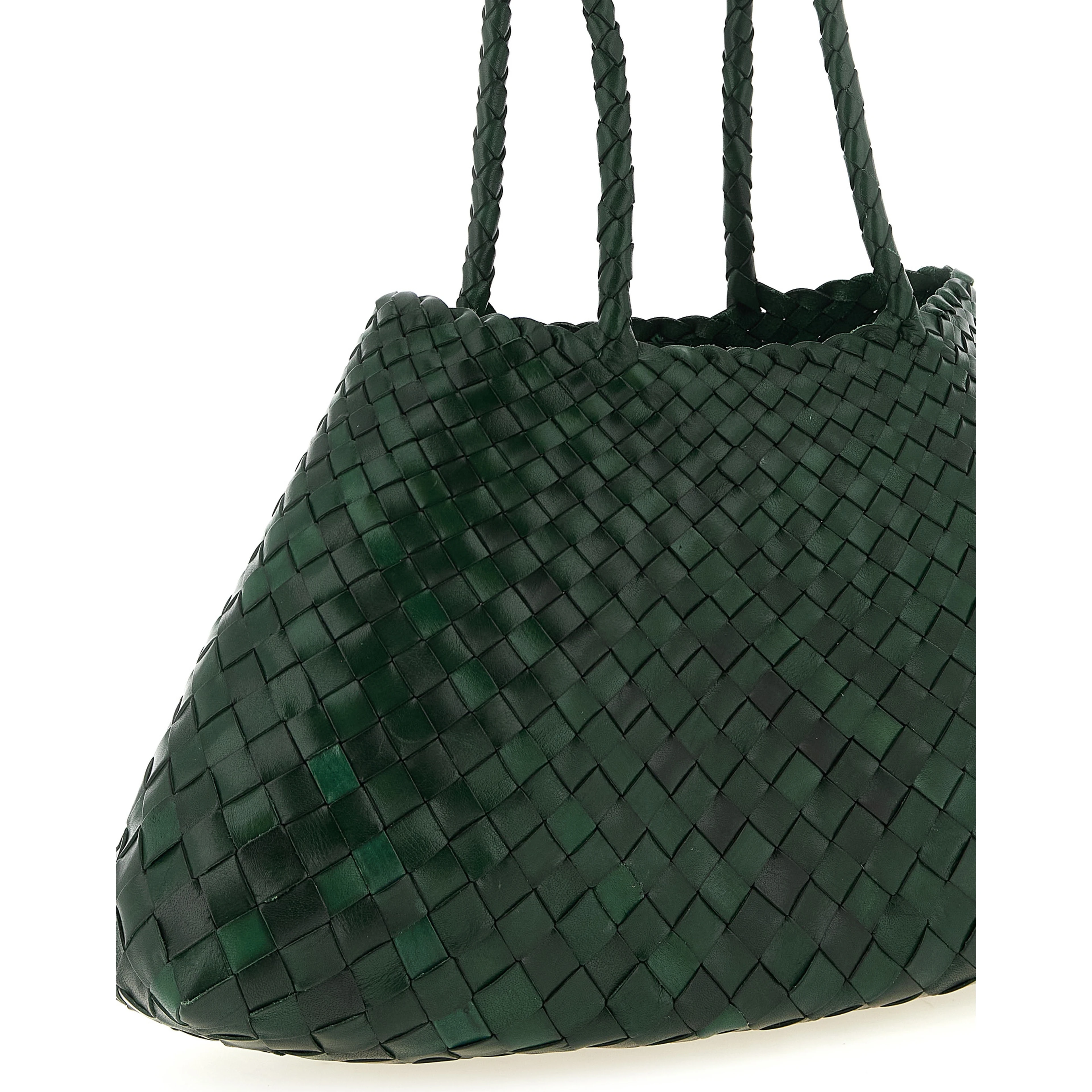 Bicolor Calfskin Shoulder Bag