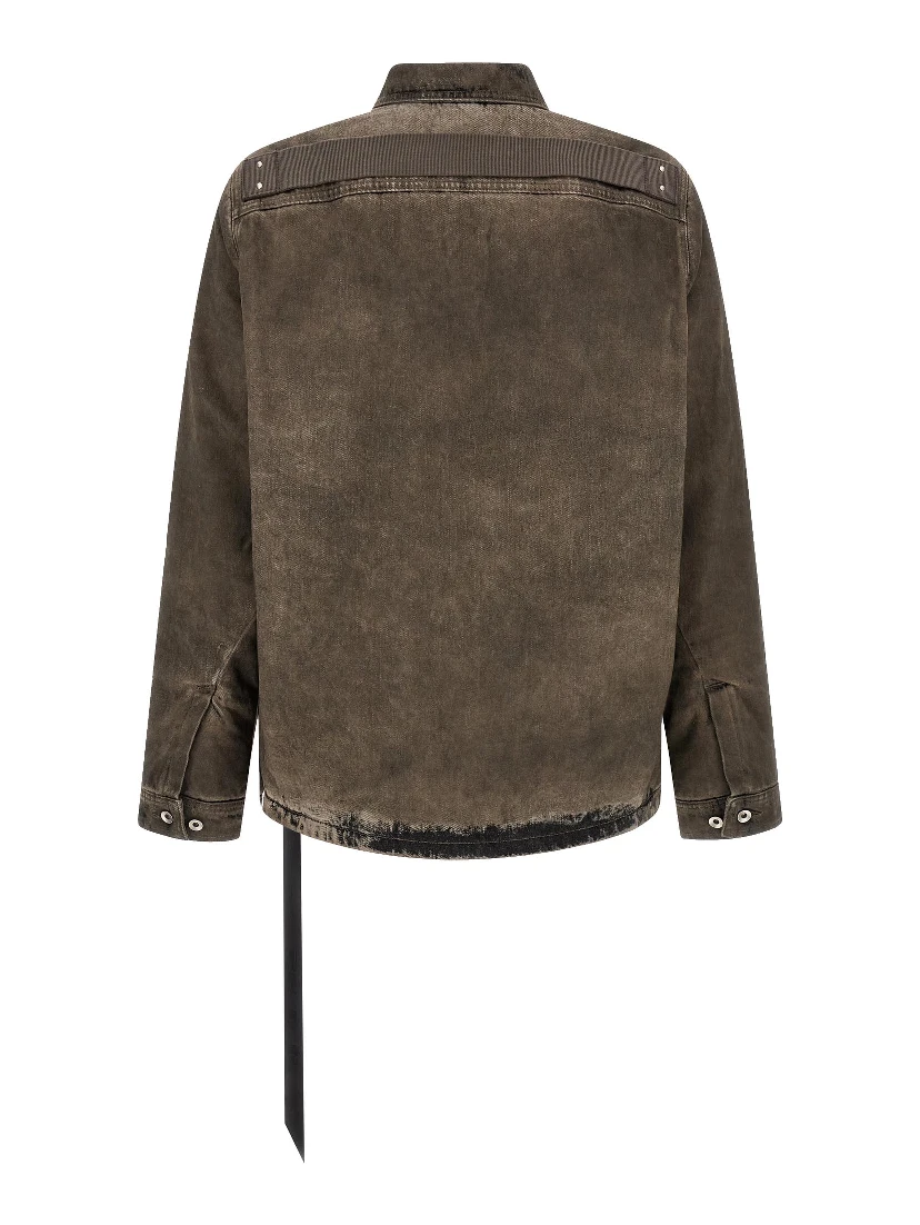 Gray Cotton Denim Jacket