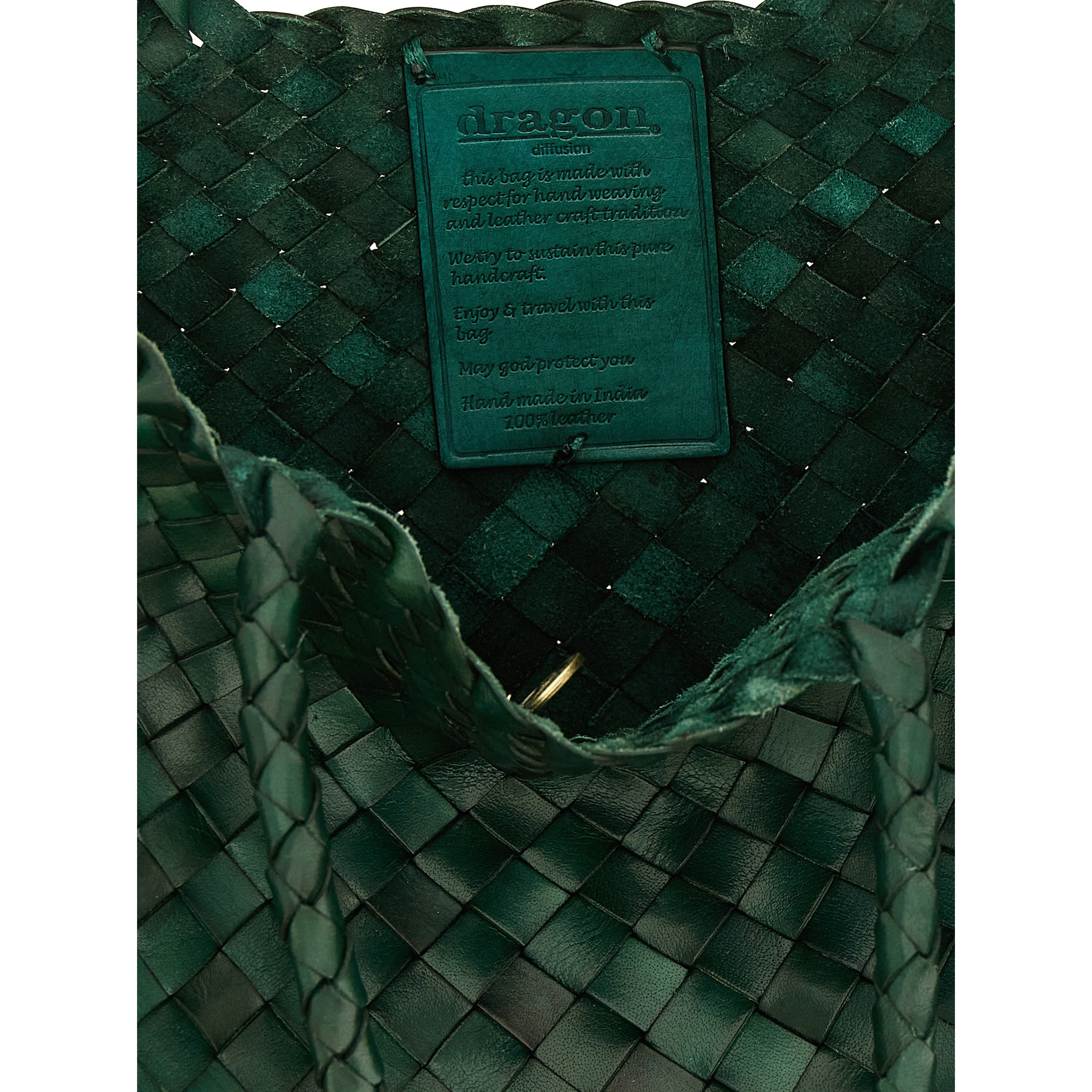 Bicolor Calfskin Shoulder Bag