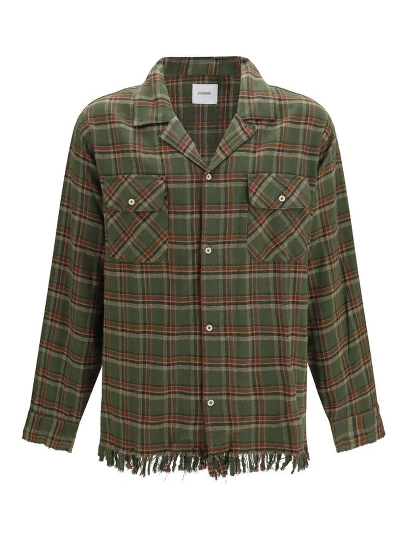 Bicolor Cotton Pattern Shirt