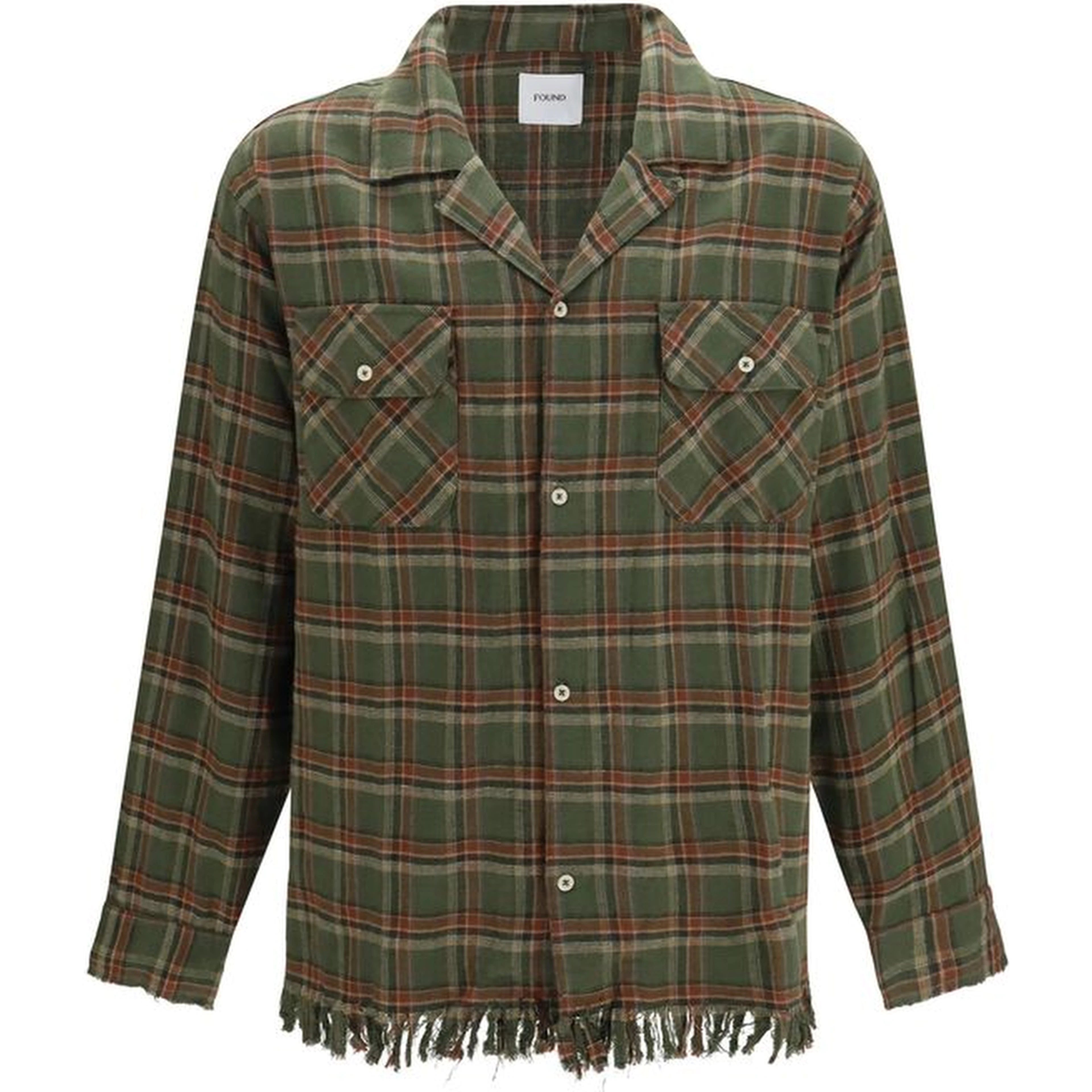 Bicolor Cotton Pattern Shirt