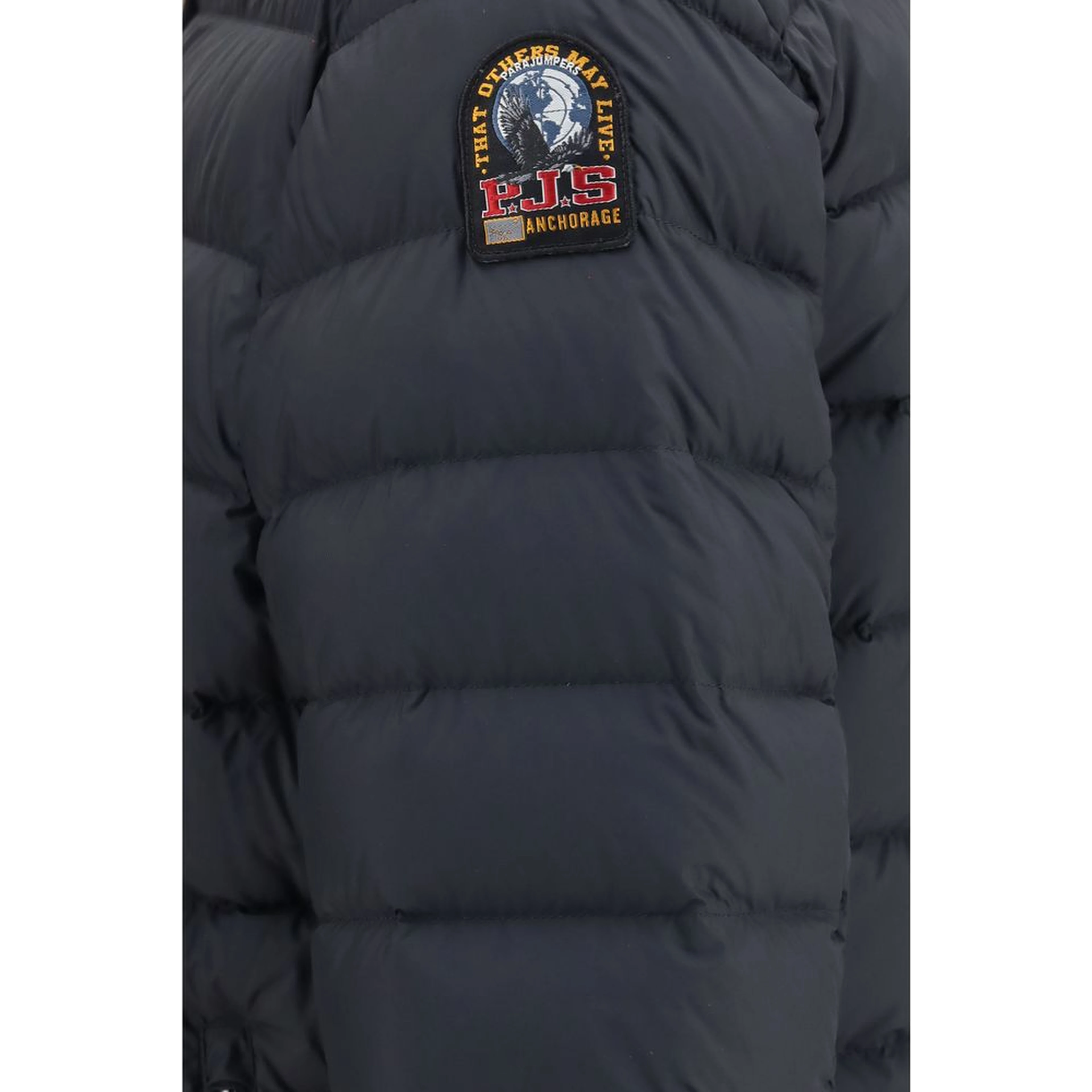 Black Polyamide Full-Length Jacket