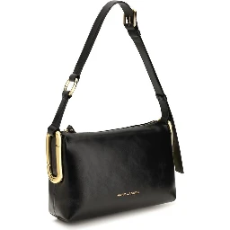 Black Calf Leather Bos Taurus Shoulder Bag