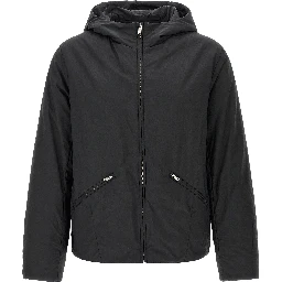 Black Cotton Full-Length Jacket