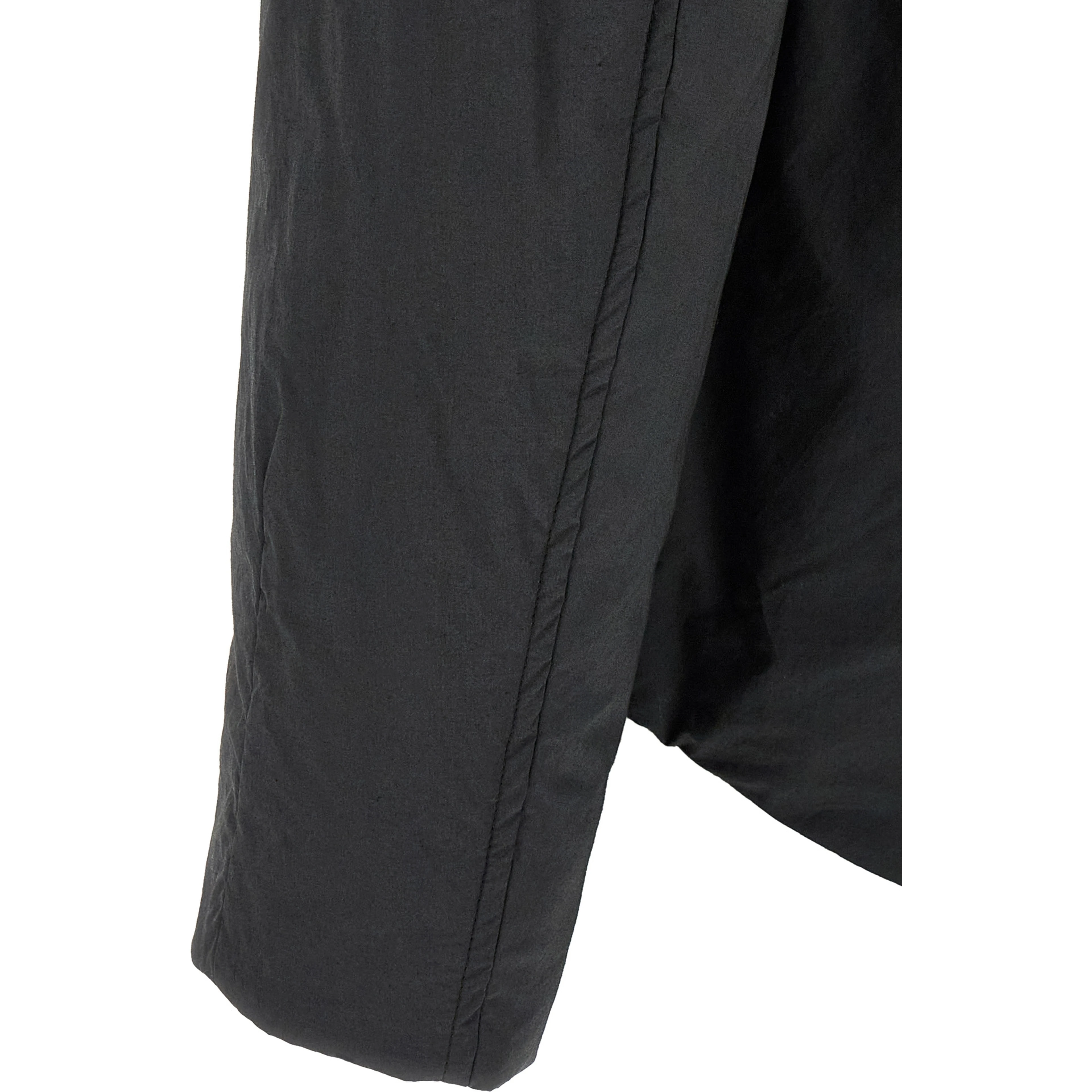 Black Cotton Full-Length Jacket