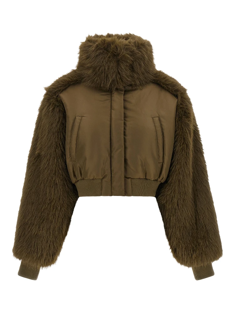 Bicolor Polyester Bomber