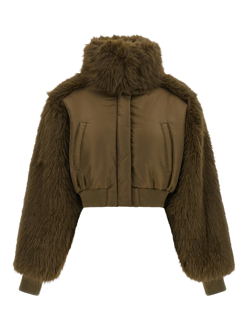 Bicolor Polyester Bomber
