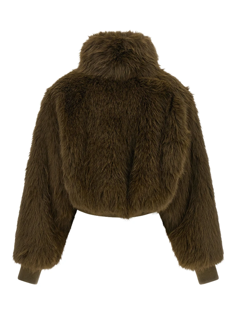 Bicolor Polyester Bomber