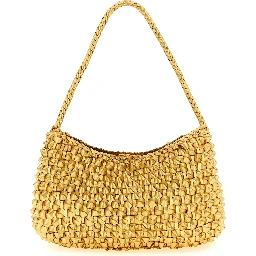 Gold Cowhide Shoulder Bag