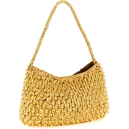 Gold Cowhide Shoulder Bag