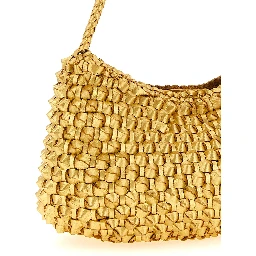 Gold Cowhide Shoulder Bag