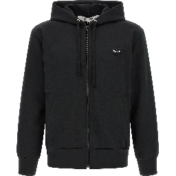 Black Polyester Cardigan
