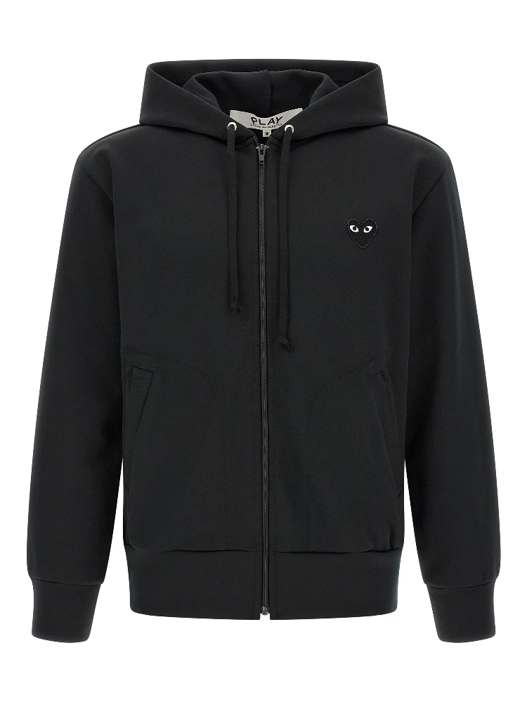 Black Polyester Cardigan