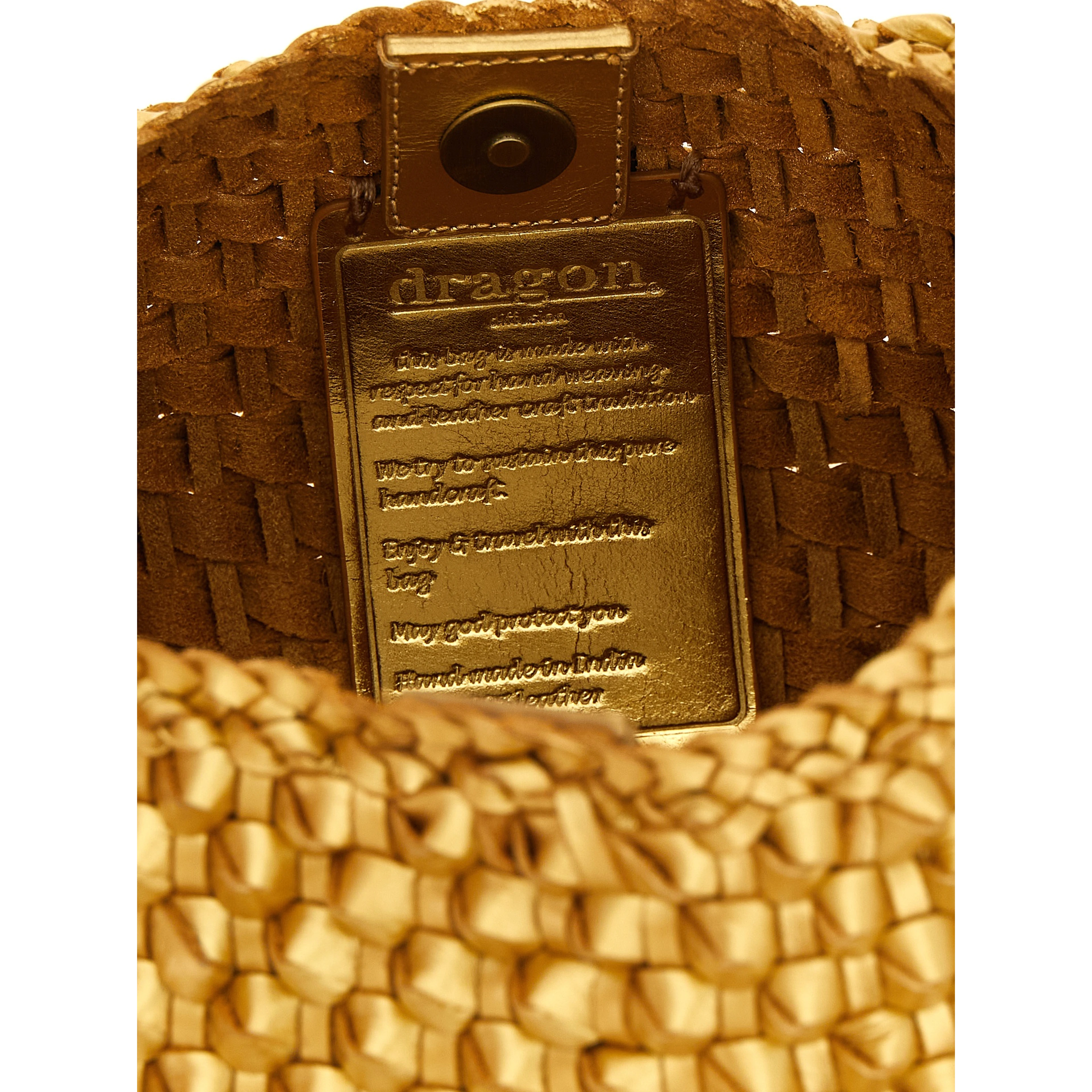 Gold Cowhide Shoulder Bag
