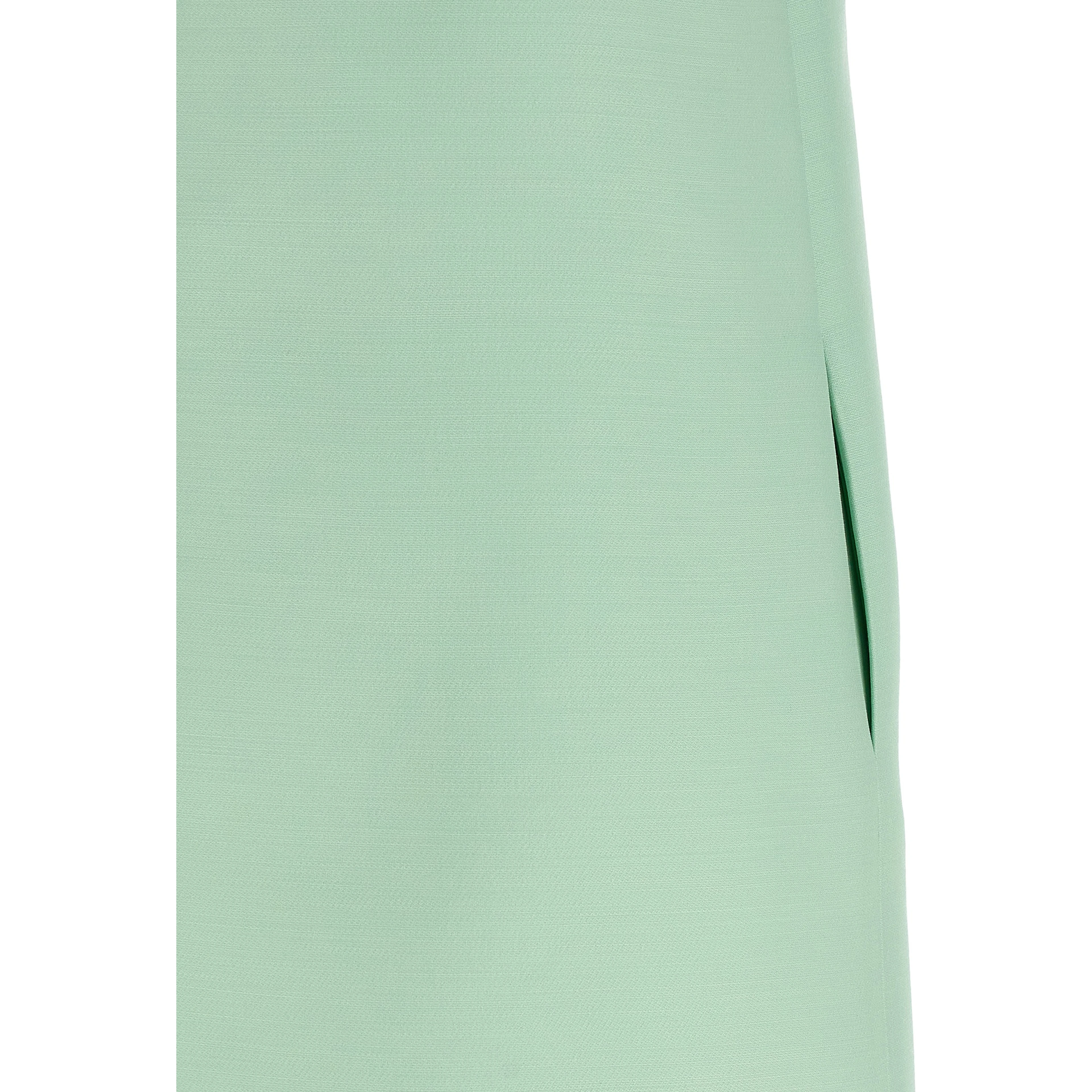 Bicolor Virgin Wool Short Dress
