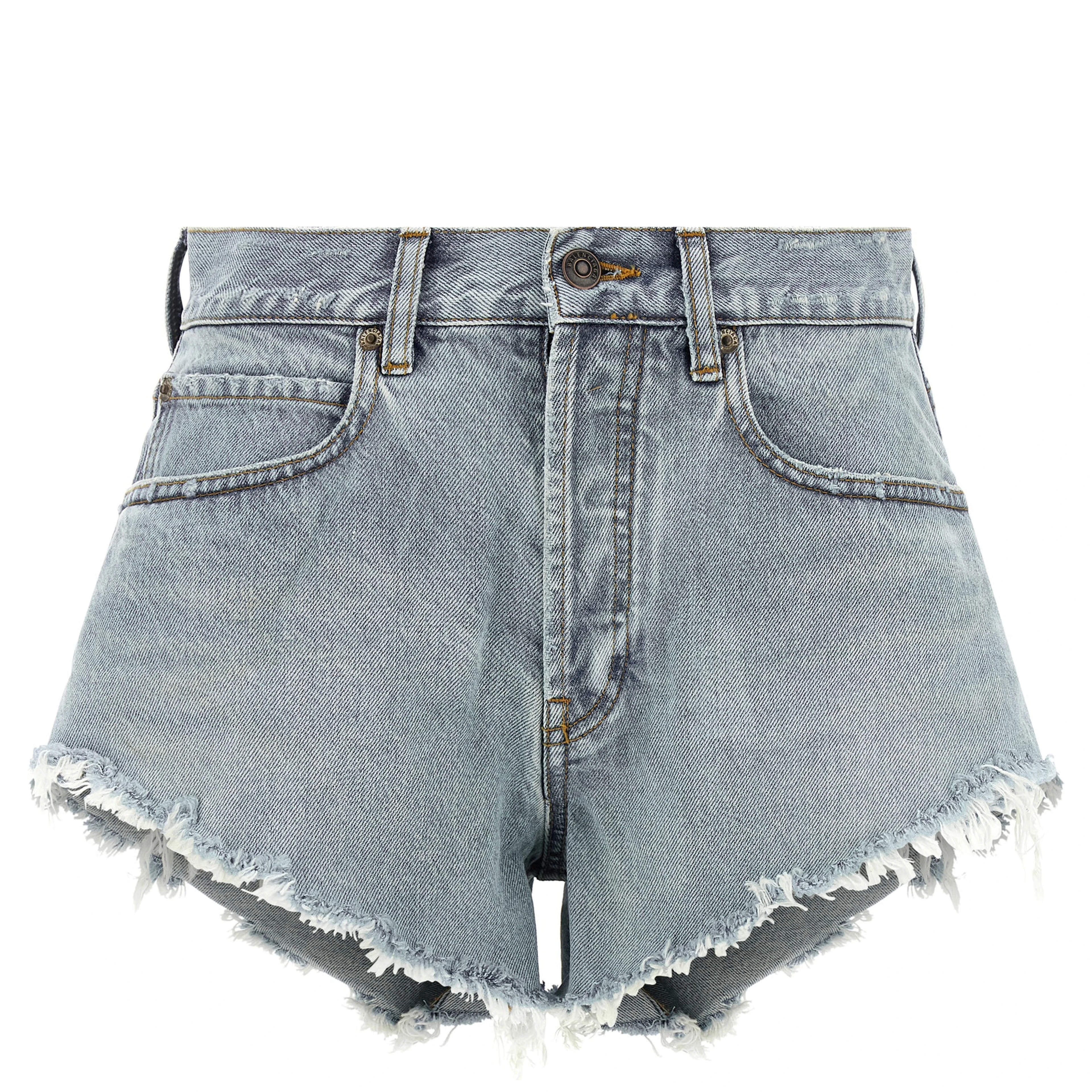 Blue Cotton Bermuda Shorts