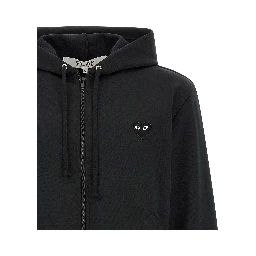 Black Polyester Cardigan