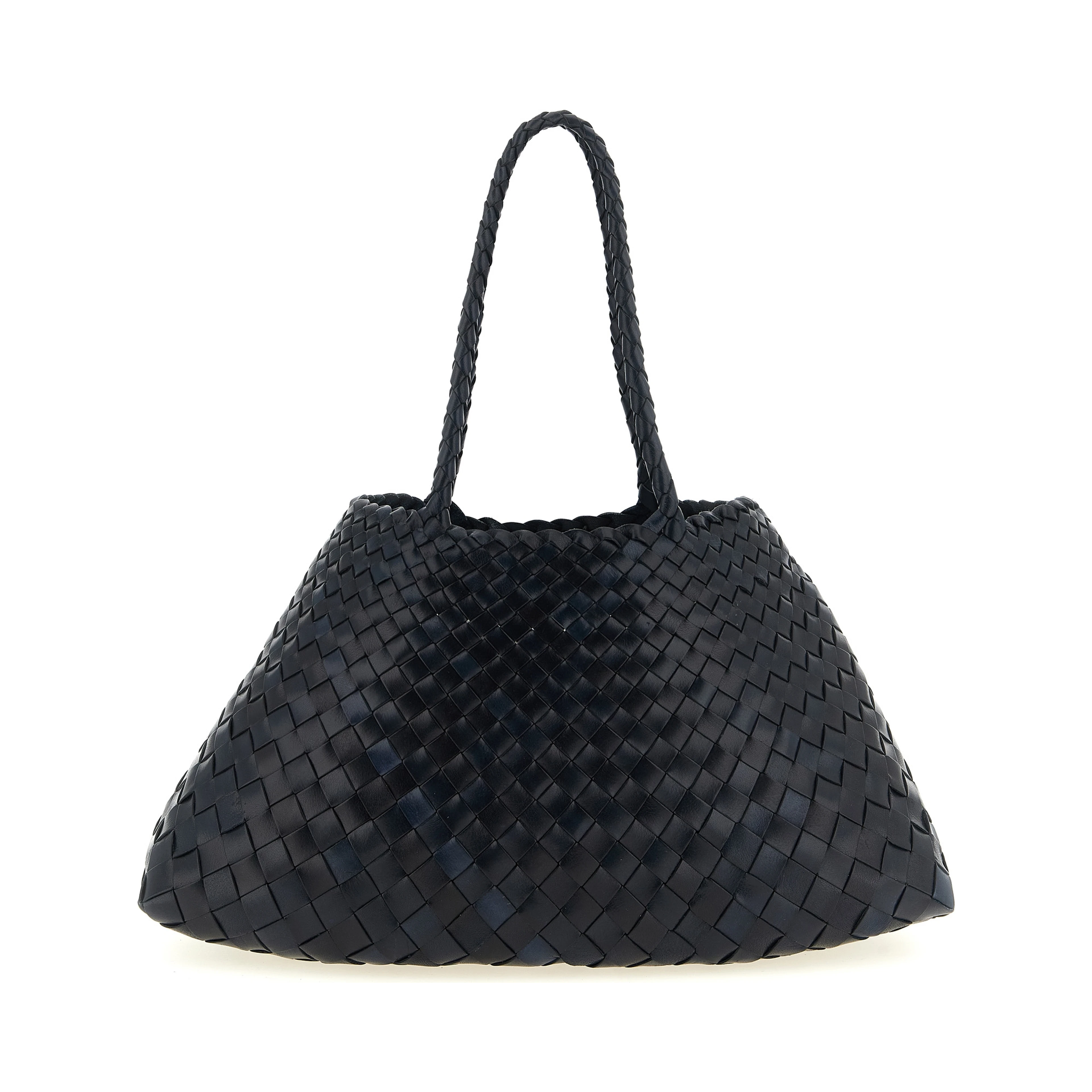 Blue Calfskin Shoulder Bag