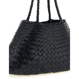 Blue Calfskin Shoulder Bag