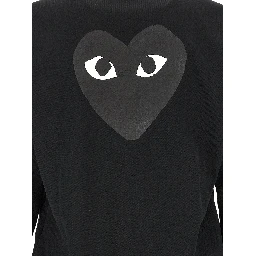 Black Polyester Cardigan