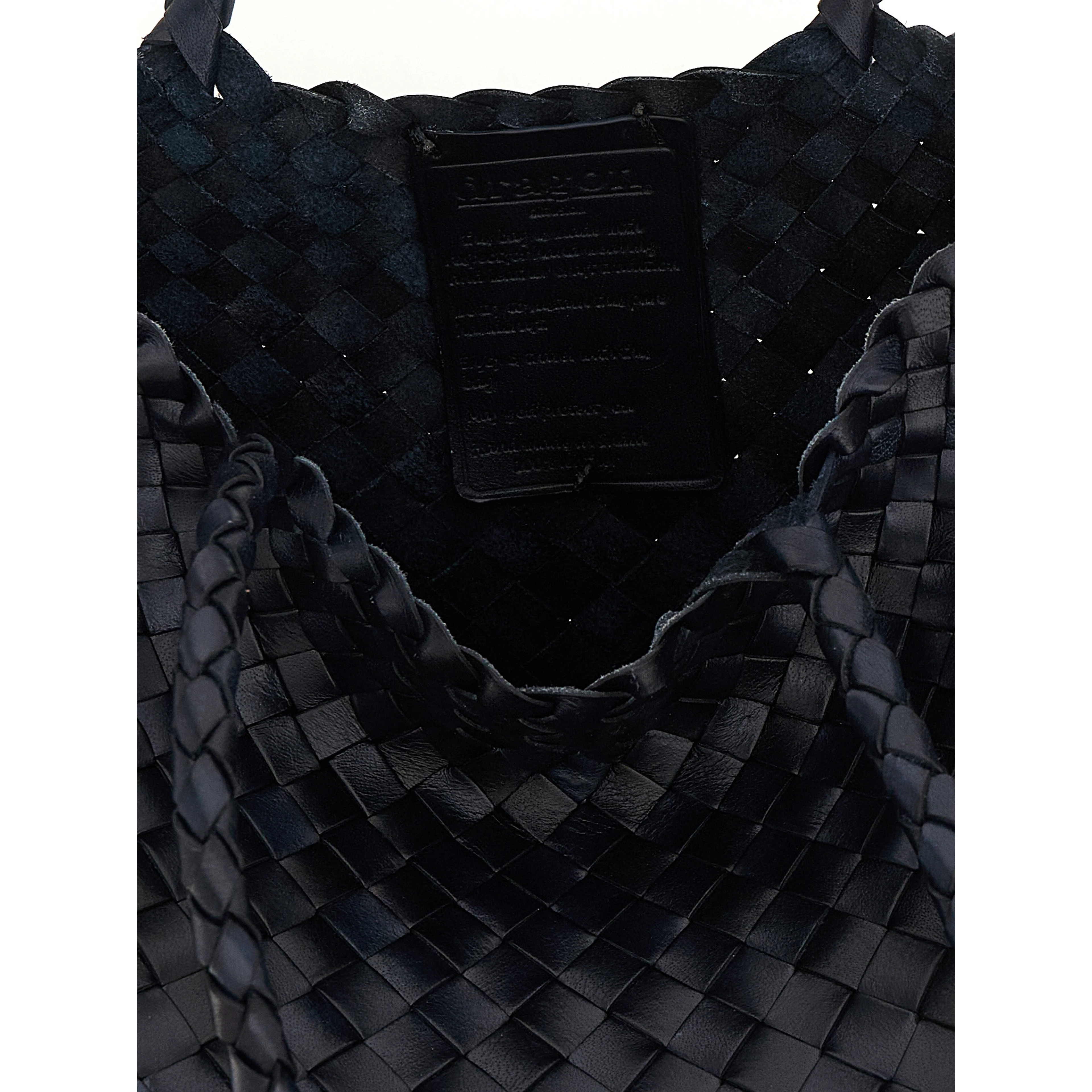 Blue Calfskin Shoulder Bag