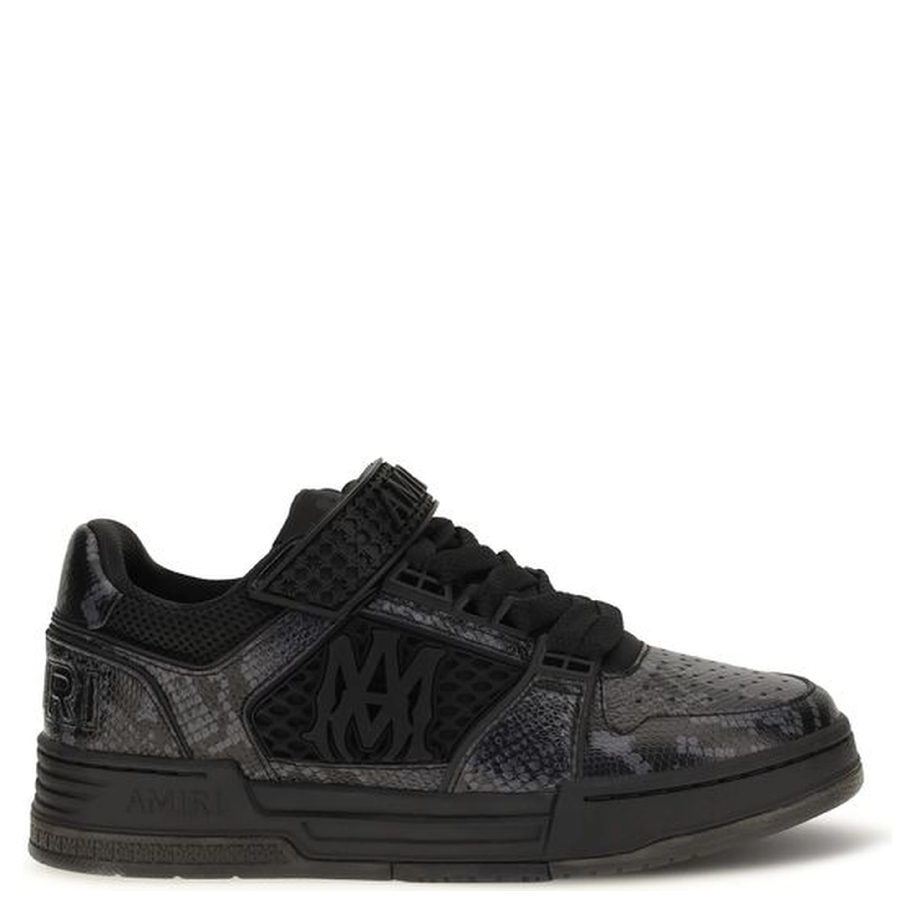 Black Calf Leather Bos Taurus Athletic Sneakers