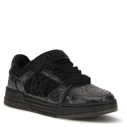Black Calf Leather Bos Taurus Athletic Sneakers