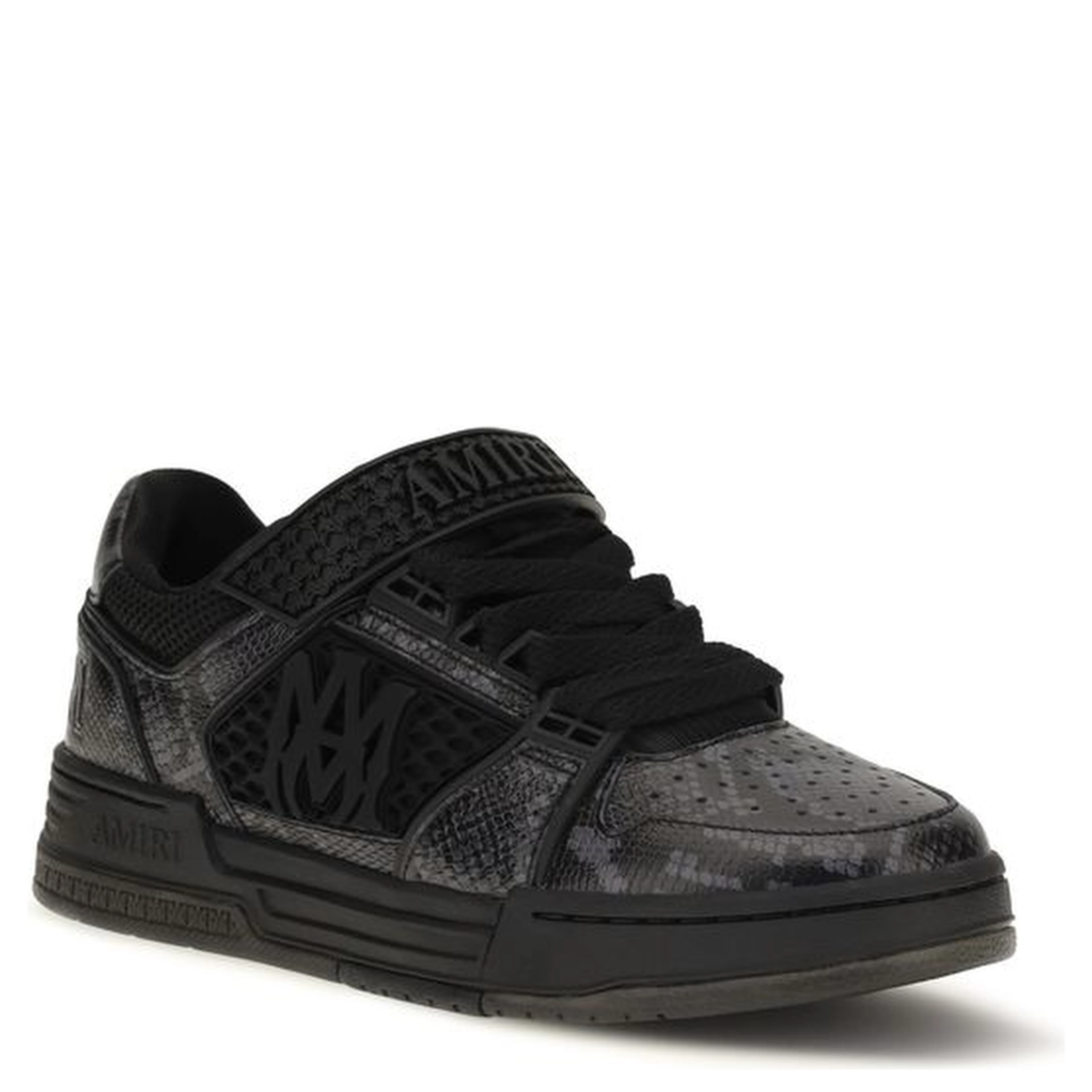 Black Calf Leather Bos Taurus Athletic Sneakers