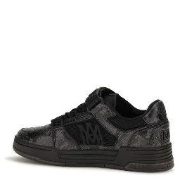 Black Calf Leather Bos Taurus Athletic Sneakers