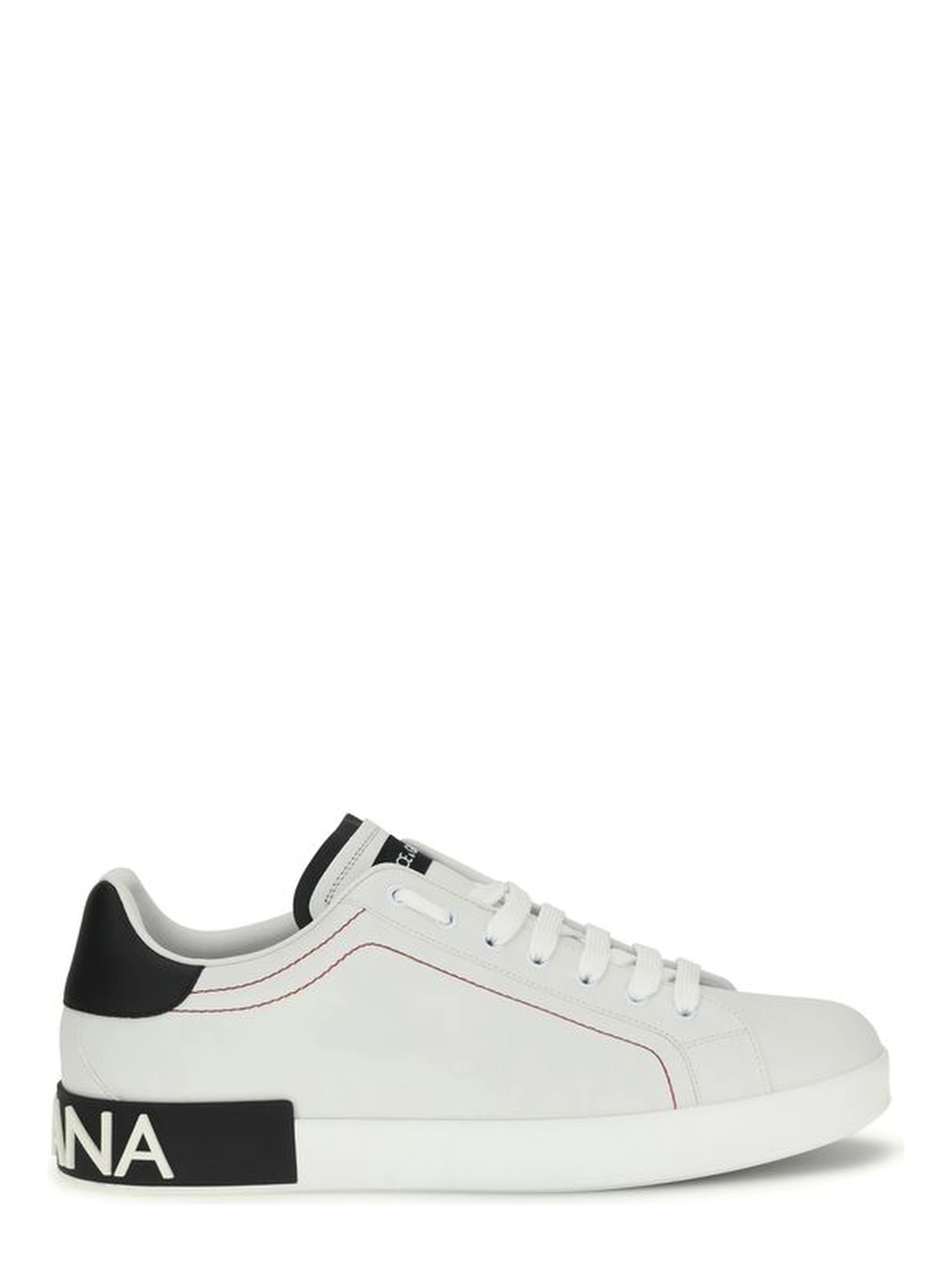 White Calf Leather Bos Taurus Low Top Sneakers