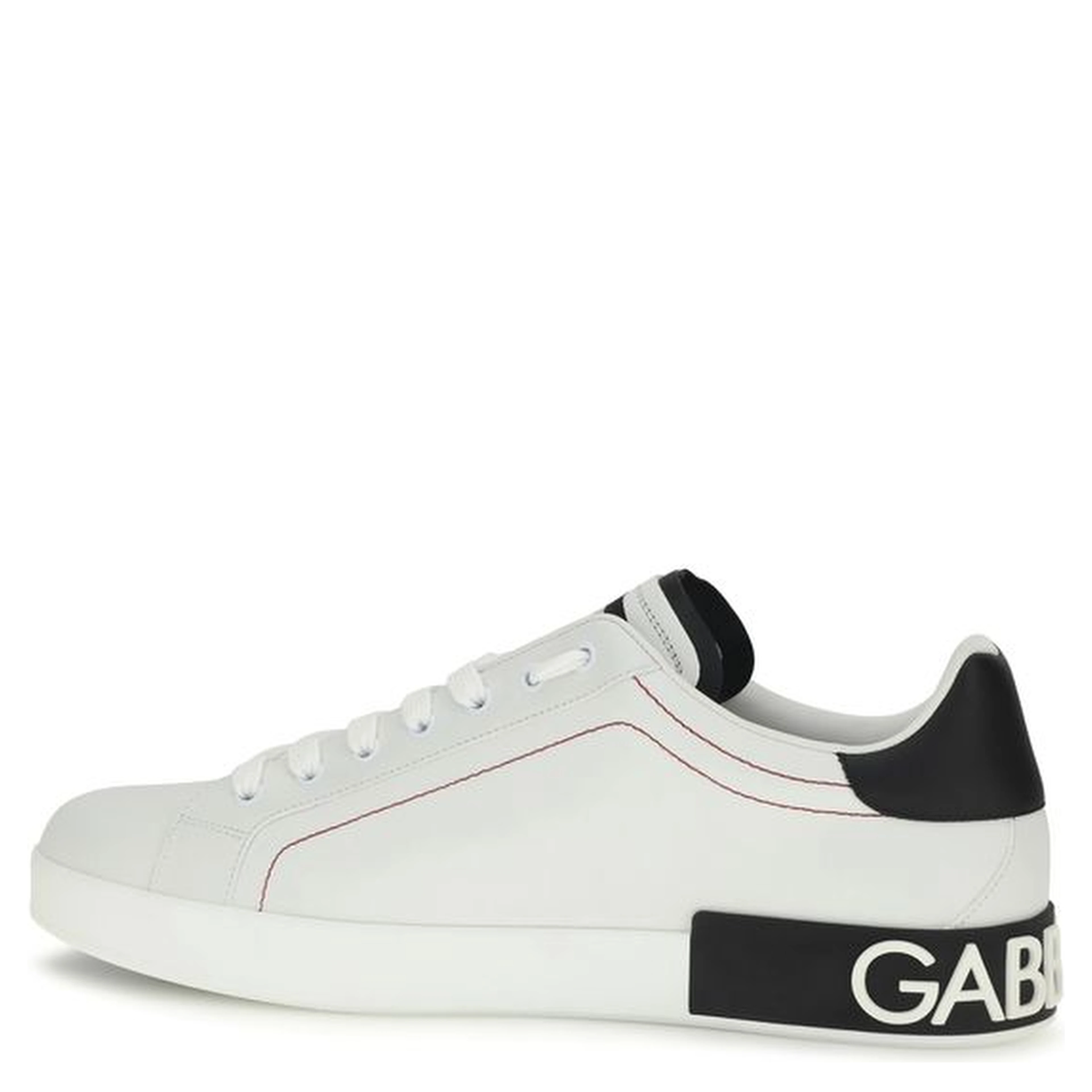 White Calf Leather Bos Taurus Low Top Sneakers