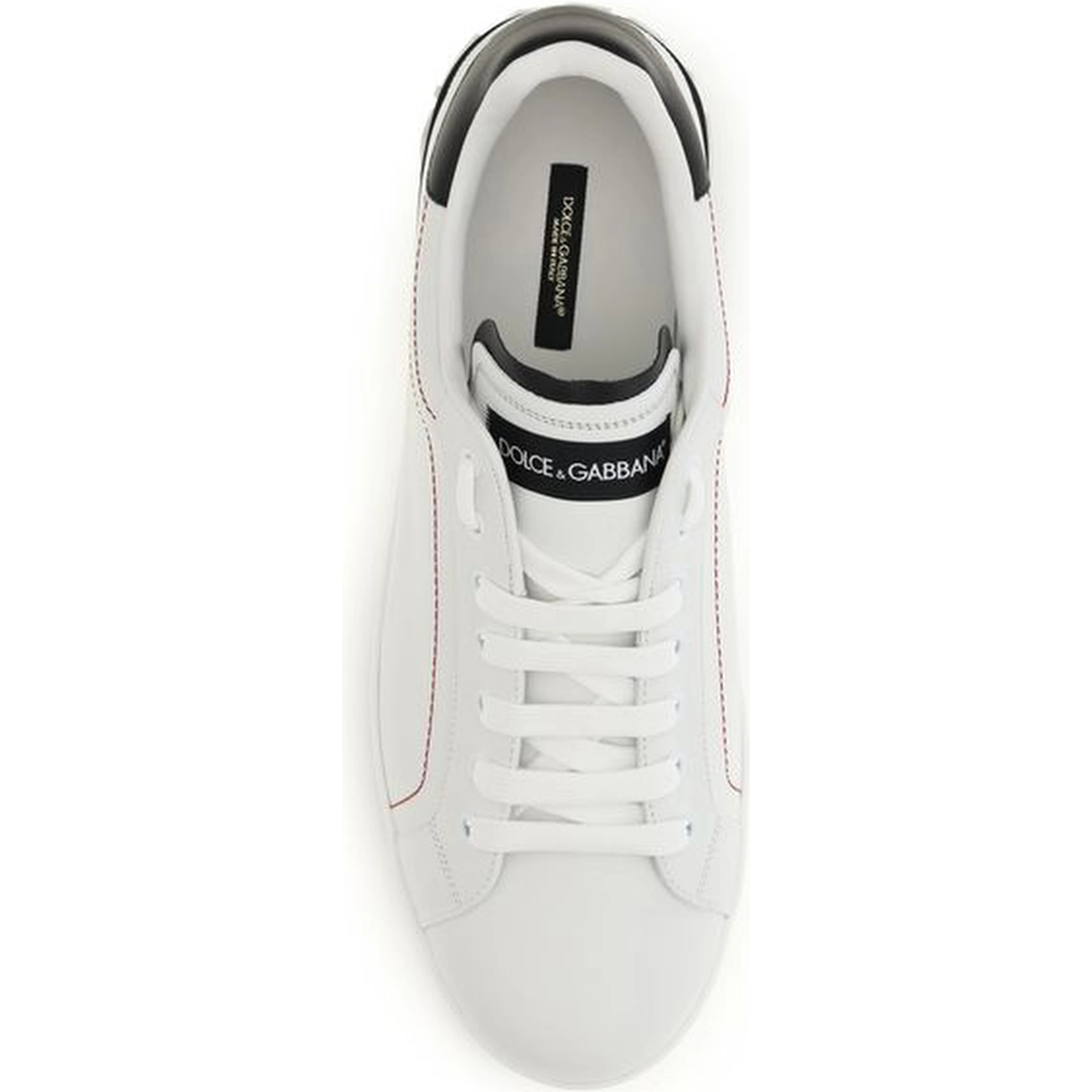 White Calf Leather Bos Taurus Low Top Sneakers
