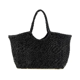 Black Calfskin Shoulder Bag