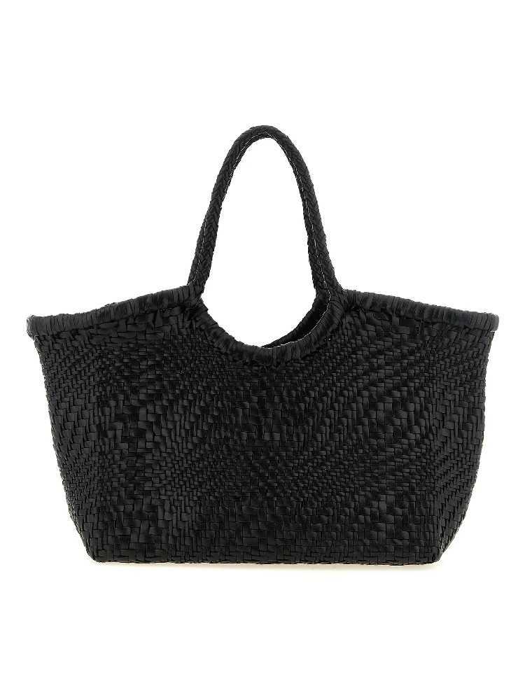 Black Calfskin Shoulder Bag