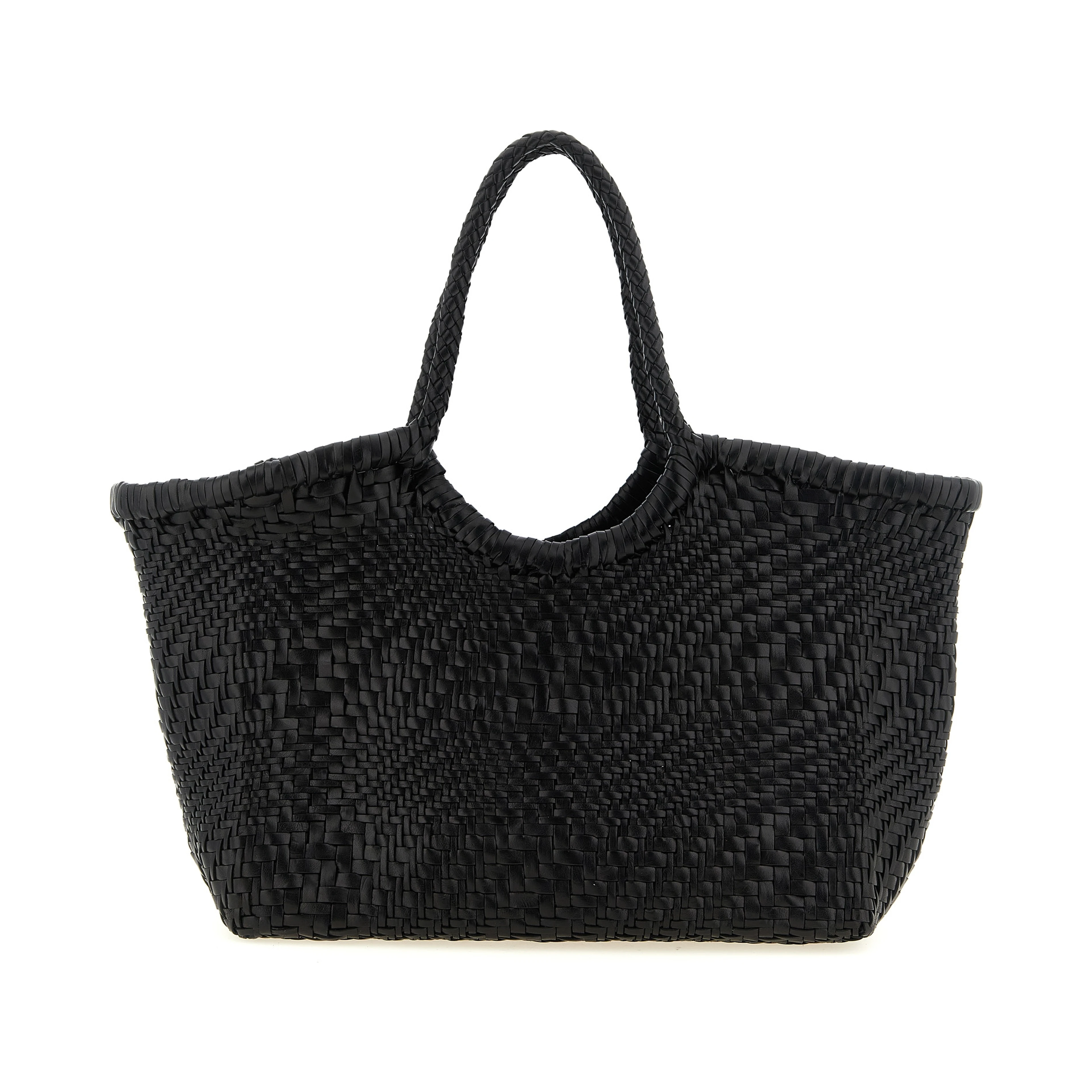 Black Calfskin Shoulder Bag