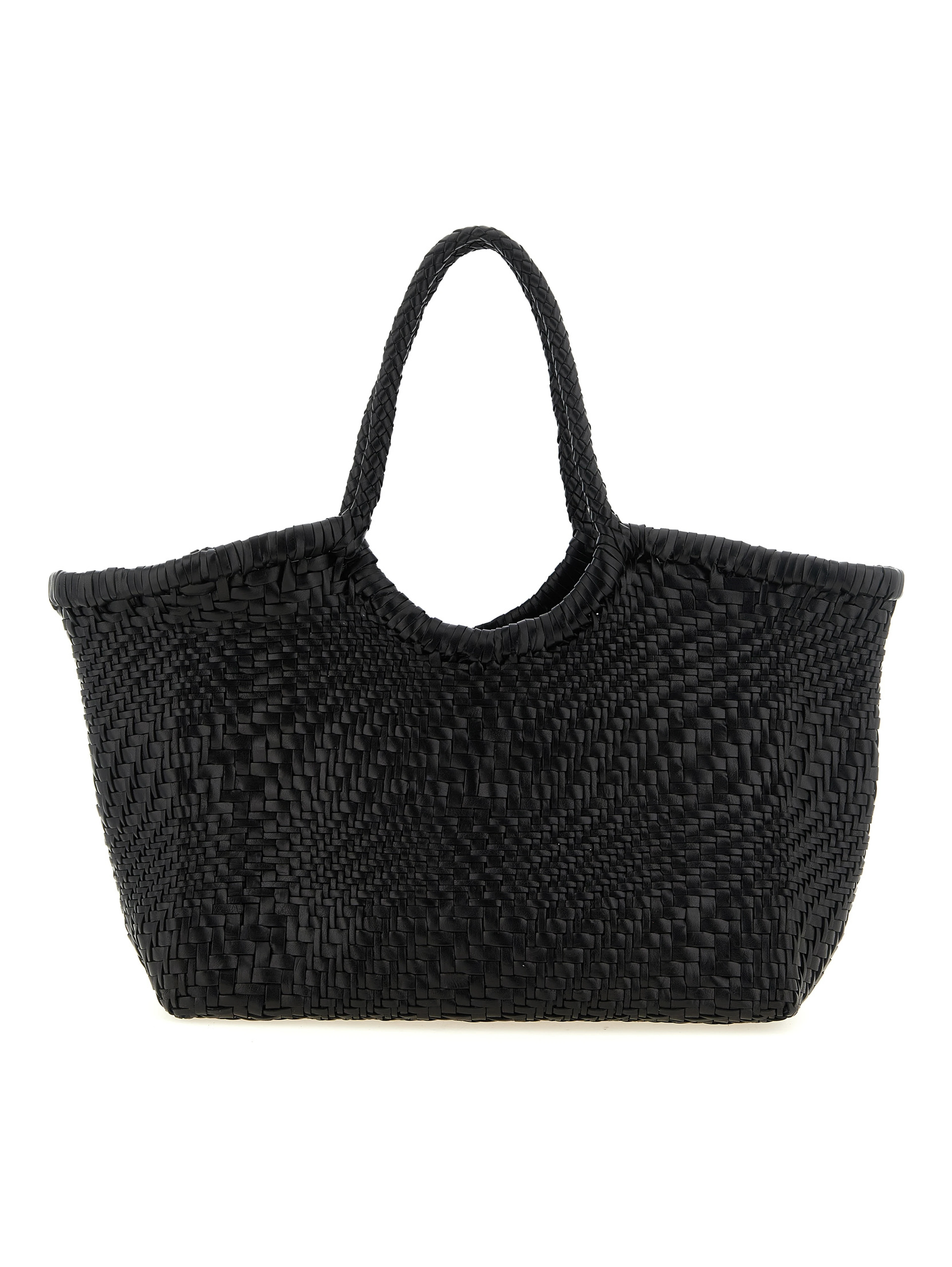Black Calfskin Shoulder Bag
