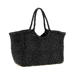 Black Calfskin Shoulder Bag