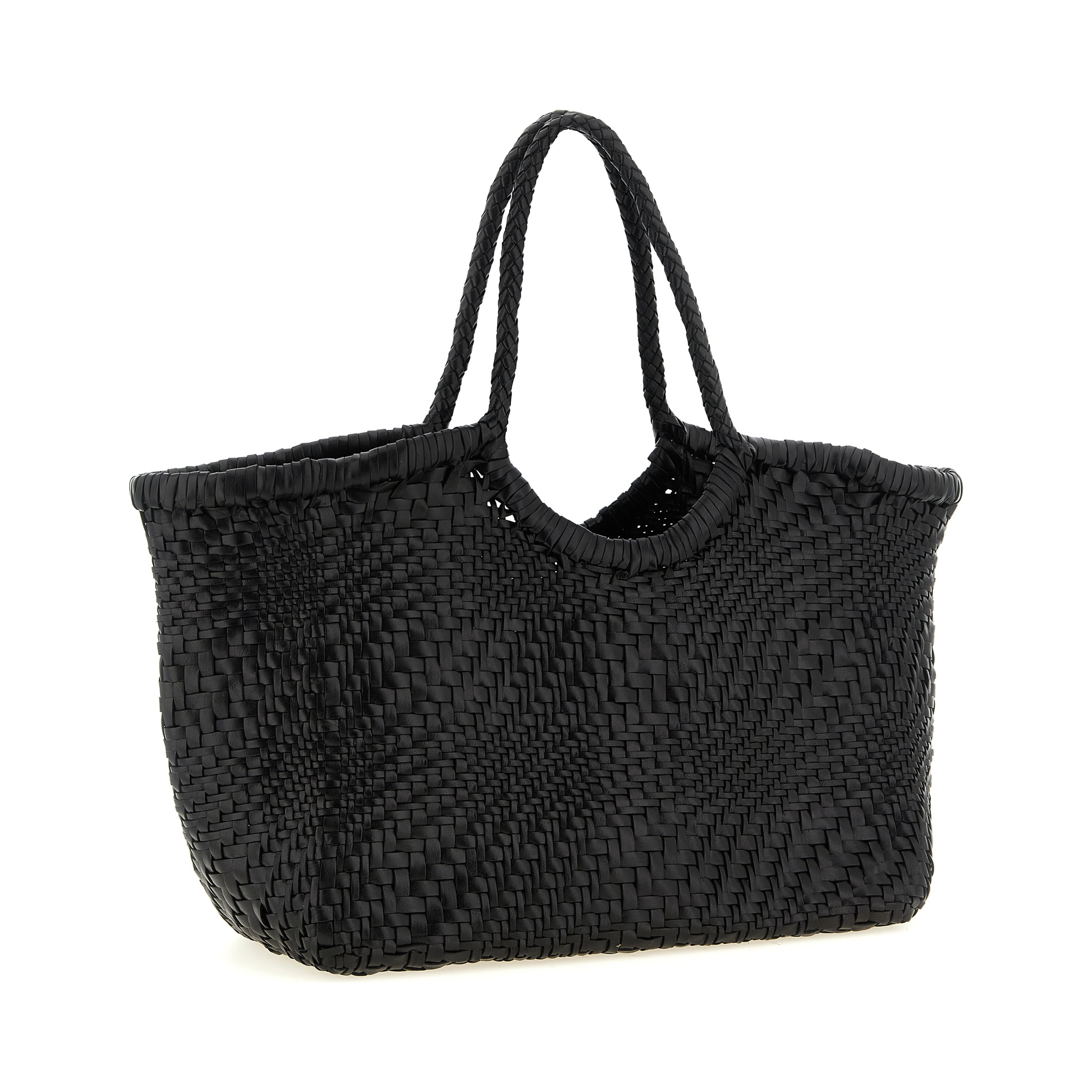 Black Calfskin Shoulder Bag