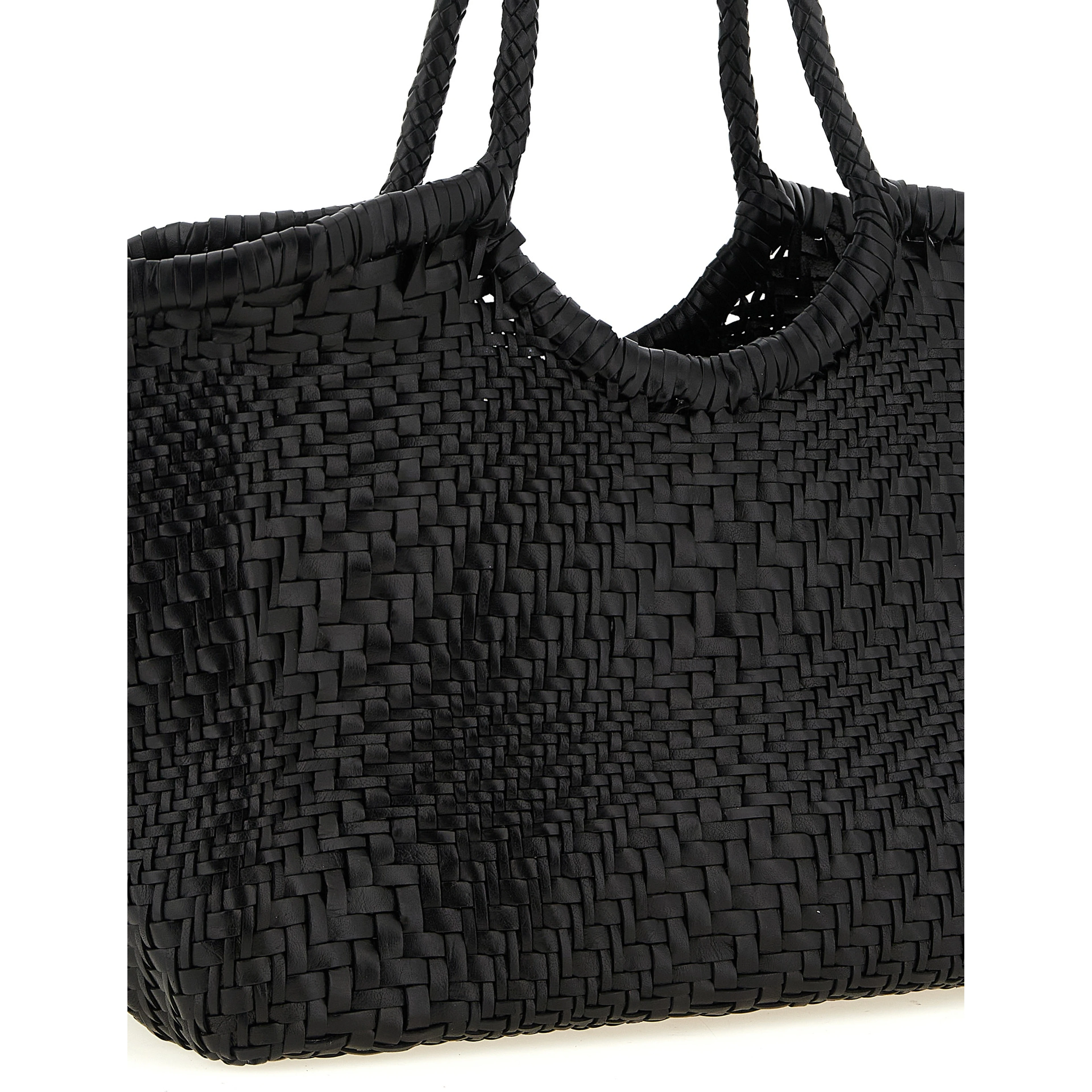 Black Calfskin Shoulder Bag