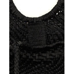 Black Calfskin Shoulder Bag