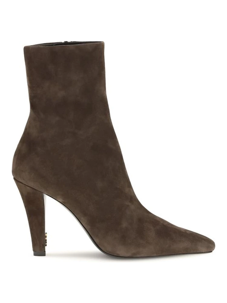 Brown Calf Leather Bos Taurus Ankle Boots
