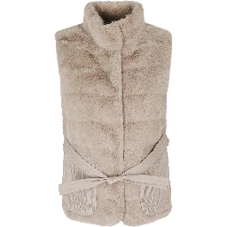 GILET TRAPUNTATO CON TASCHE A TOPPA